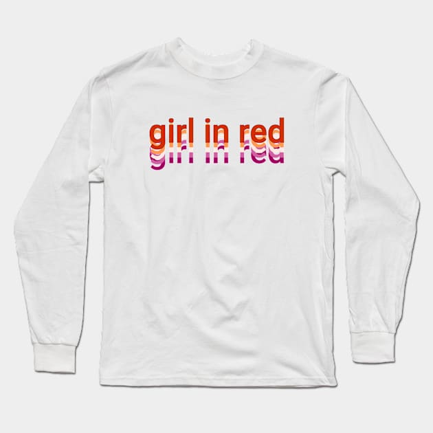 girl in red v2 Long Sleeve T-Shirt by tonguetied